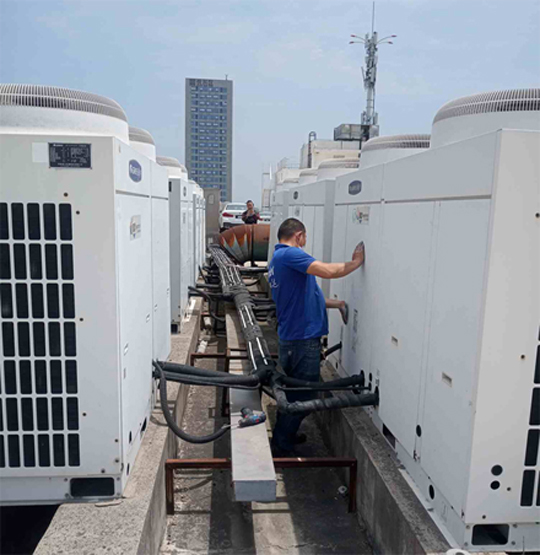 镇江市中央空调制热和不制冷系统维修方法